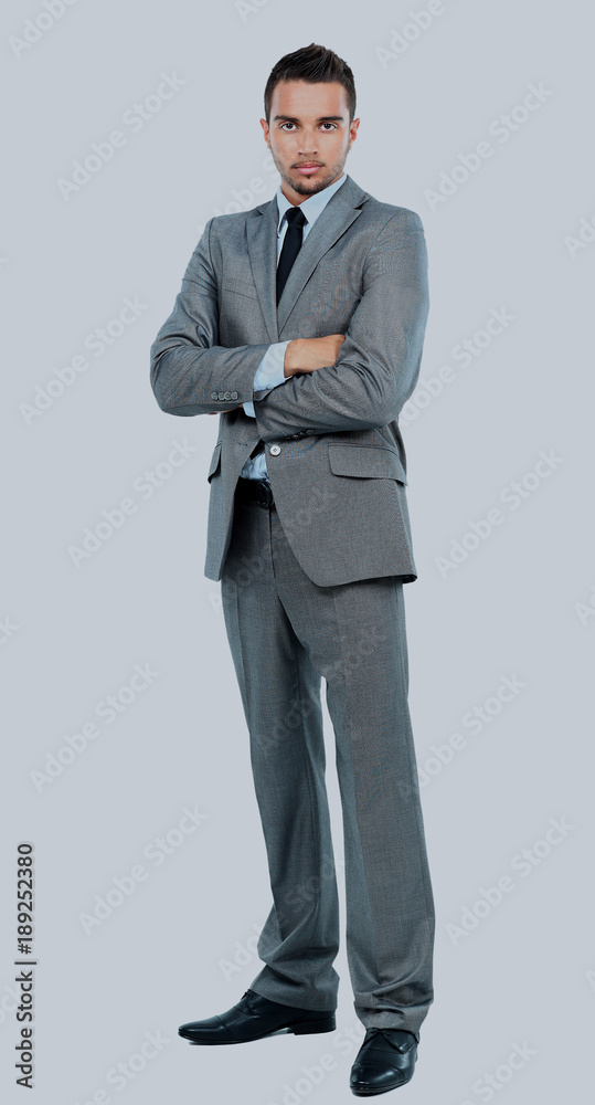 Full body portrait of happy smiling business man, isolated on white background. Full body portrait of happy smiling business man, isolated on white background.