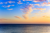 Water, horizon and beautiful sky, Canary Islands, Spain