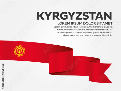 Kyrgyzstan flag background