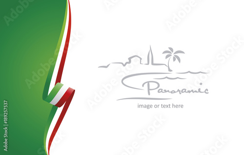 Italy abstract brochure cover poster background vector