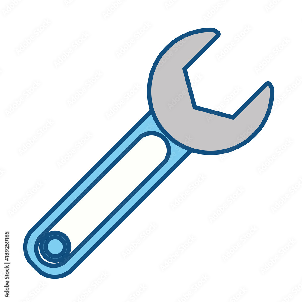 Wrench tool isolated Wrench tool isolated