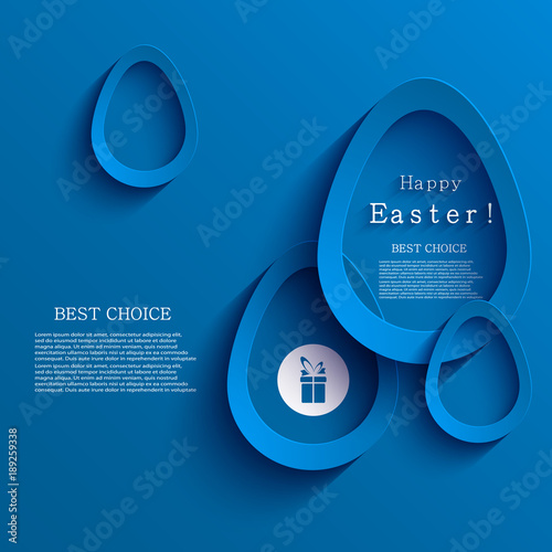 Vector modern easter eggs background