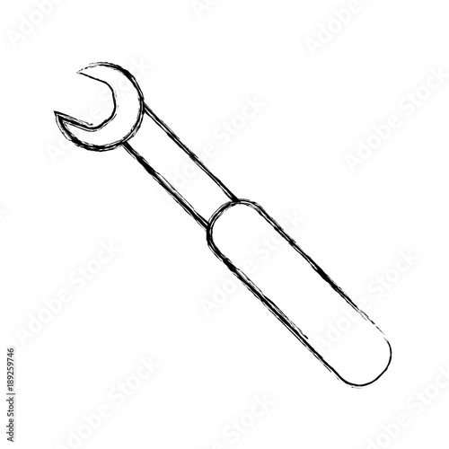Wrench tool isolated