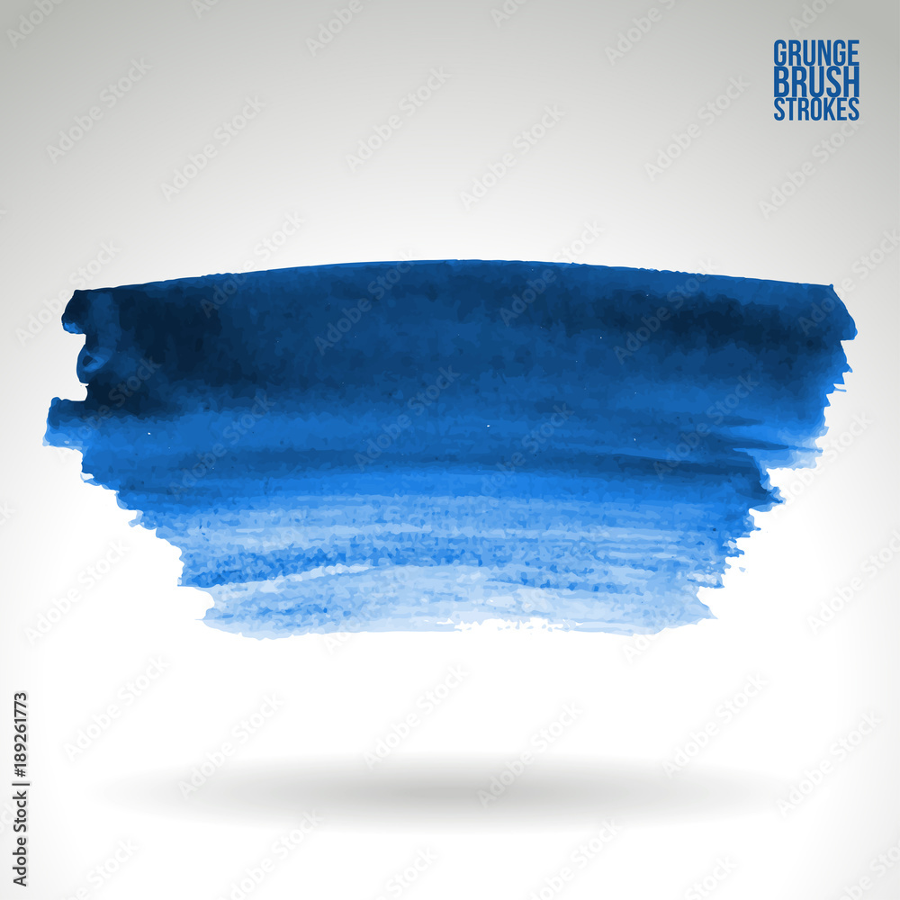 Fototapeta premium Pociągnięcie pędzla i tekstura. Streszczenie wektor grunge ręcznie malowany element. Projekt podkreślenia i obramowania.