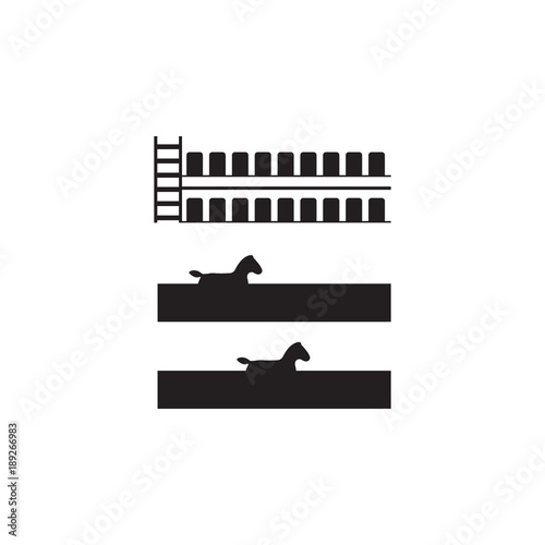 Horse Racing icon. Element of gambling for mobile concept and web apps. Thin vector icon for website design and development, app development. Premium icon