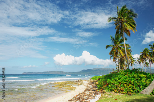 stunning beautiful picturesque Caribbean landscape, Dominican Republic
