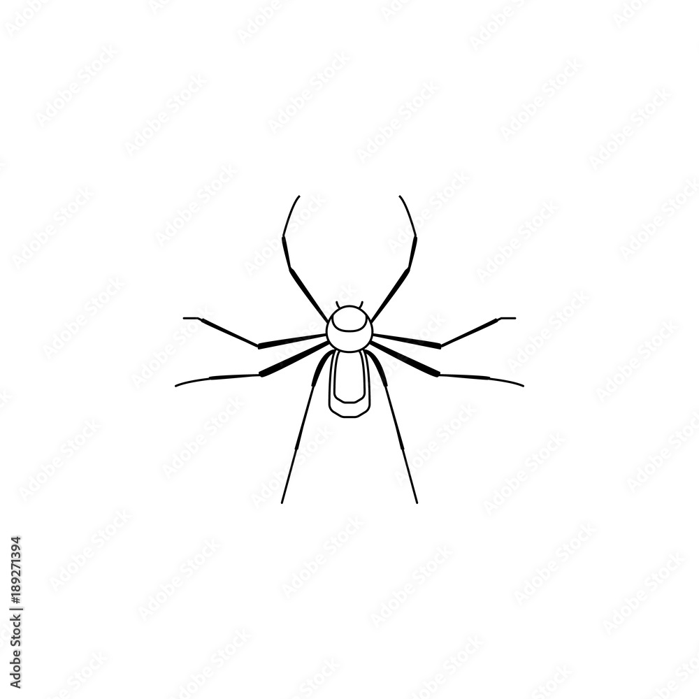 spider icon. Insect world elements icon. Premium quality graphic design icon. Simple line icon for websites, web design, mobile app, info graphics spider icon. Insect world elements icon. Premium quality graphic design icon. Simple line icon for websites, web design, mobile app, info graphics
