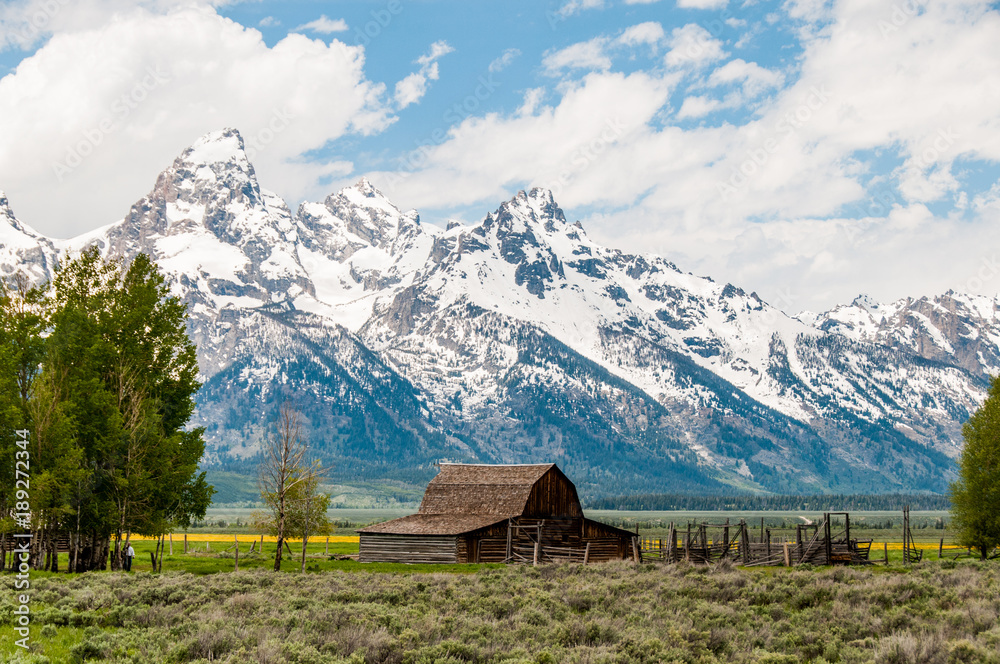 Moran Barn and Grand Tetons Moran Barn and Grand Tetons