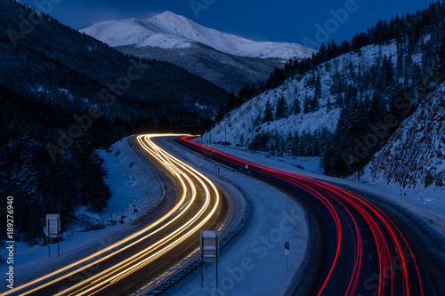 Traffic on I-70, Colorado