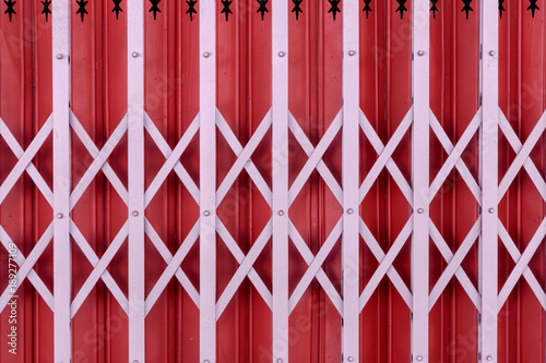 Old style grunge metal door