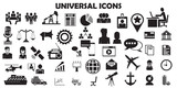 Universal icon set. 