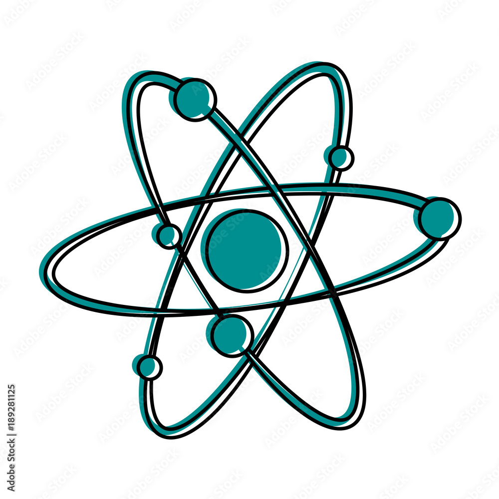 Atom science symbol icon vector illustration graphic design Atom science symbol icon vector illustration graphic design