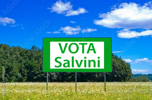 in the next elections save Italy, vote Lega Nord, Salvini photo