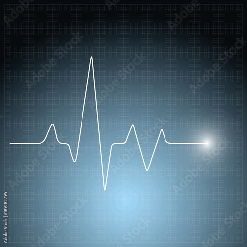 Healthcare vector medical background with white heart cardiogram. Vector cardiology concept with pulse rate diagram