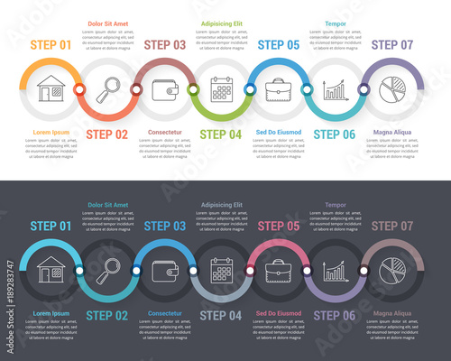 7 Steps Infographics