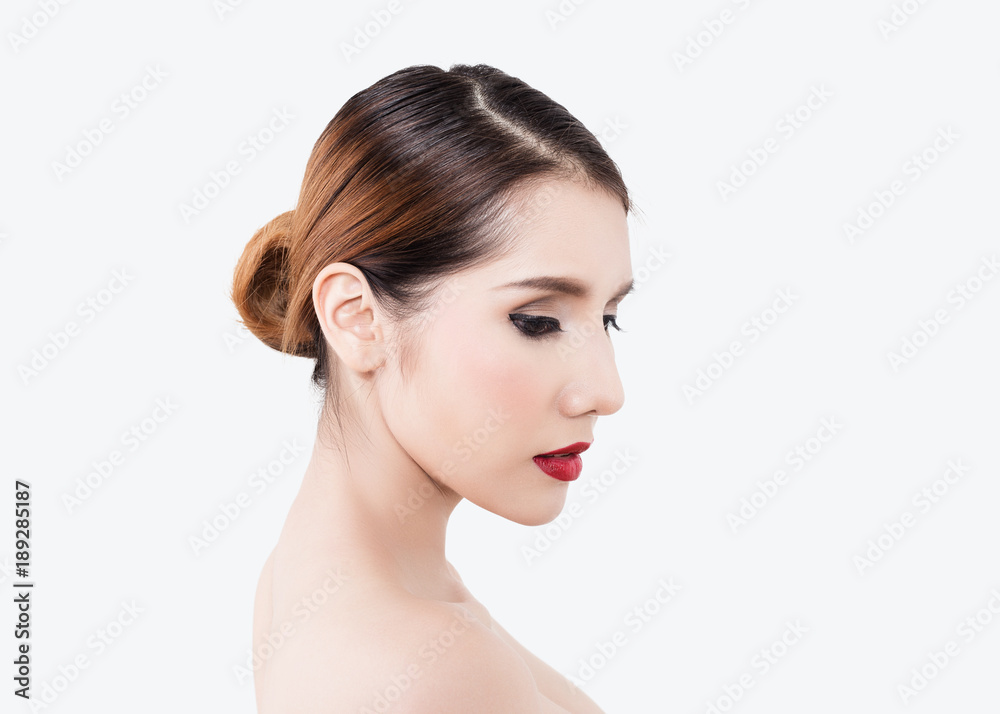 Beautiful asian woman isolated on white background Beautiful asian woman isolated on white background