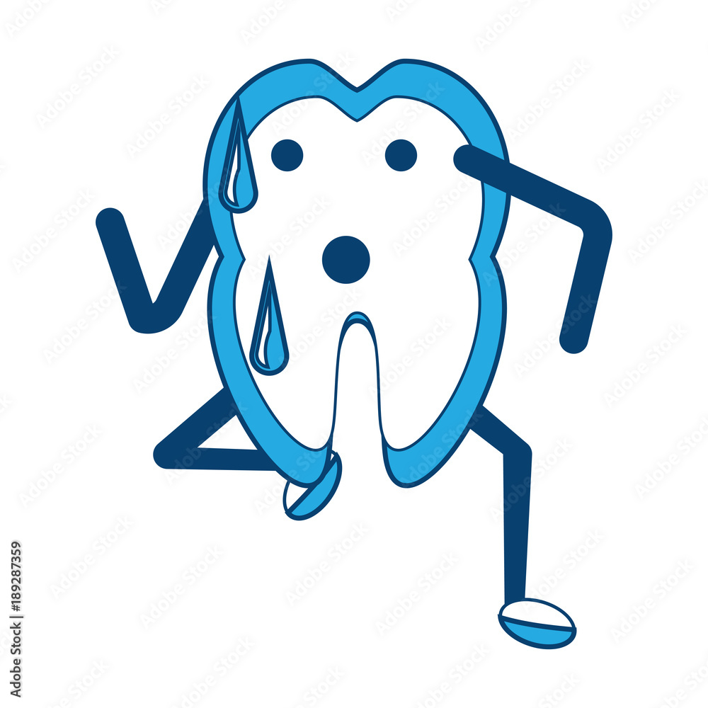 Obraz premium kawaii tooth icon image