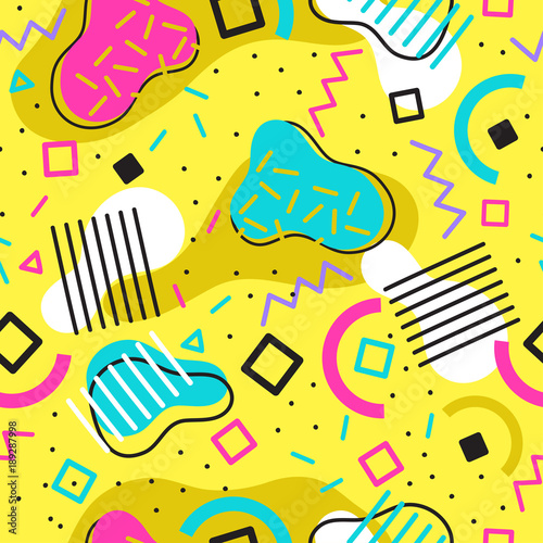 Colorful Abstract Seamless Pattern for Printing, Website ,Fabric , Cards etc. : Vector Illustration