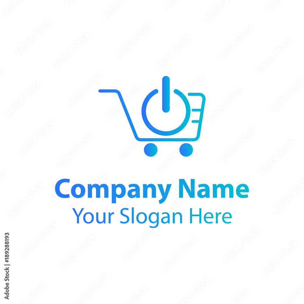 Electronic shop logo design