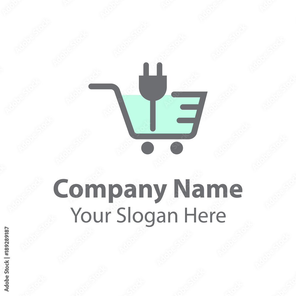 Electronic shop logo design Electronic shop logo design