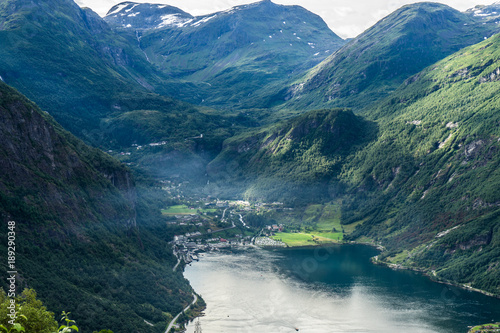 Fototapeta Naklejka Na Ścianę i Meble -  Norway, Geiranger landscape