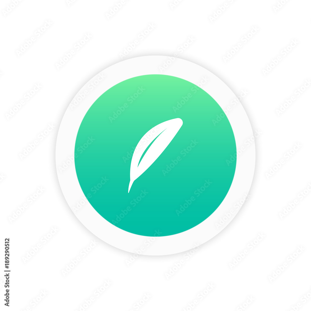 Feather icon sign
