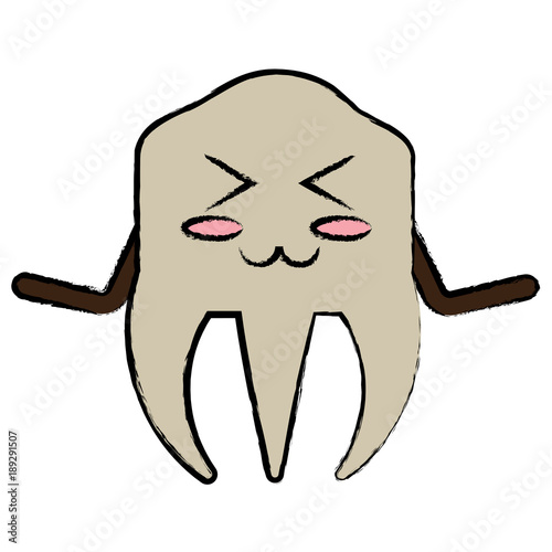 kawaii tooth icon image