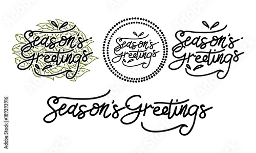 Season's Greetings Template Set