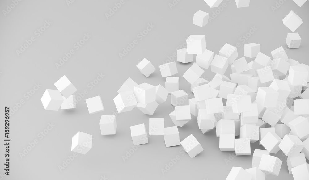 3D Rendering Of Abstract Pile Of Cubes Background 3D Rendering Of Abstract Pile Of Cubes Background