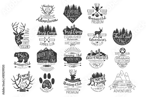 Vintage Forest Stamps Collection