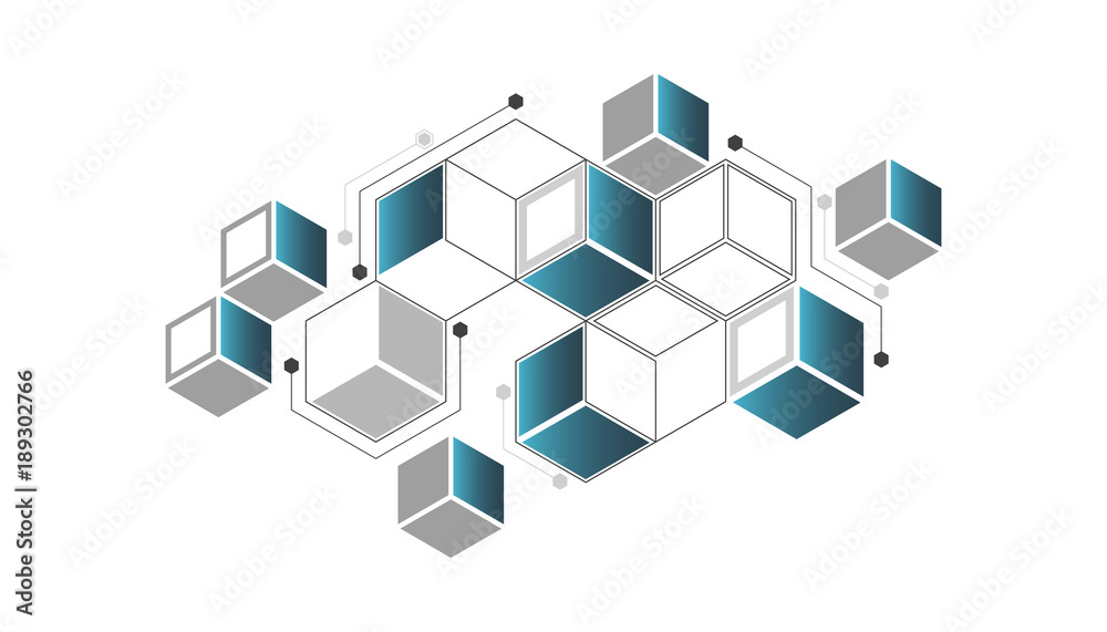Geometric abstraction, hexagonal elements, background
Geometric abstraction, hexagonal elements, background