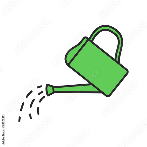Watering can color icon