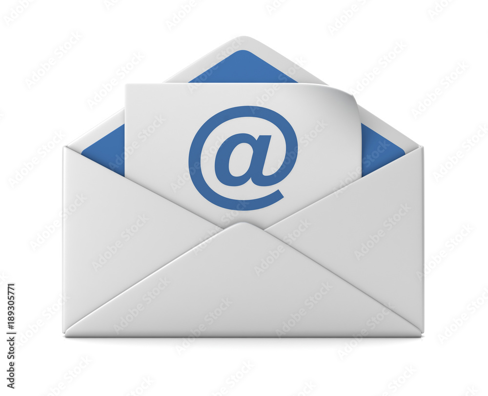 e mail and envelope concept 3d illustration e mail and envelope concept 3d illustration