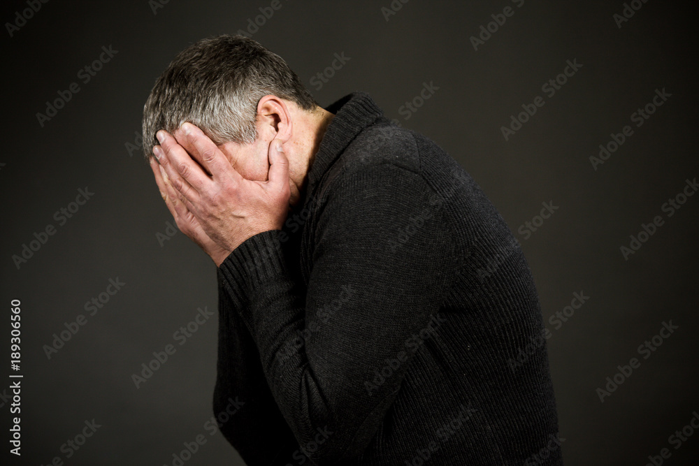 man emotions white black different sadness surprise joy adult isolated hands man emotions white black different sadness surprise joy adult isolated hands