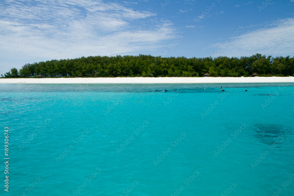 the beautiful beach and sea of zanzibar in the indian ocean the beautiful beach and sea of zanzibar in the indian ocean