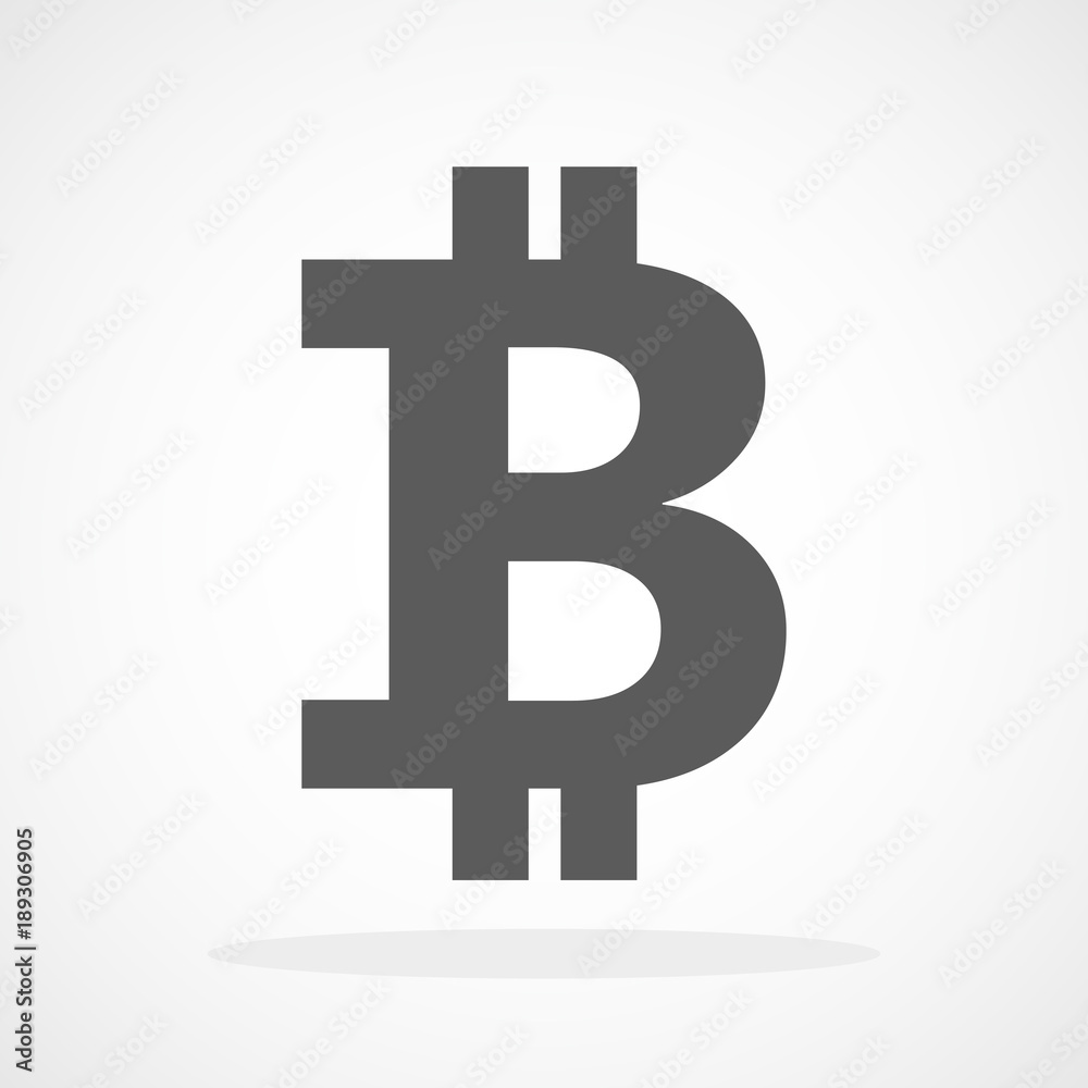 Bitcoin icon. Vector illustration Bitcoin icon. Vector illustration