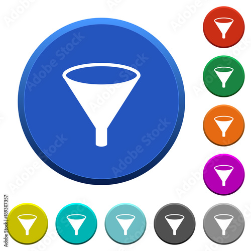 Funnel beveled buttons