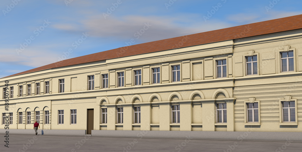 Obraz premium Old Moscow historical building