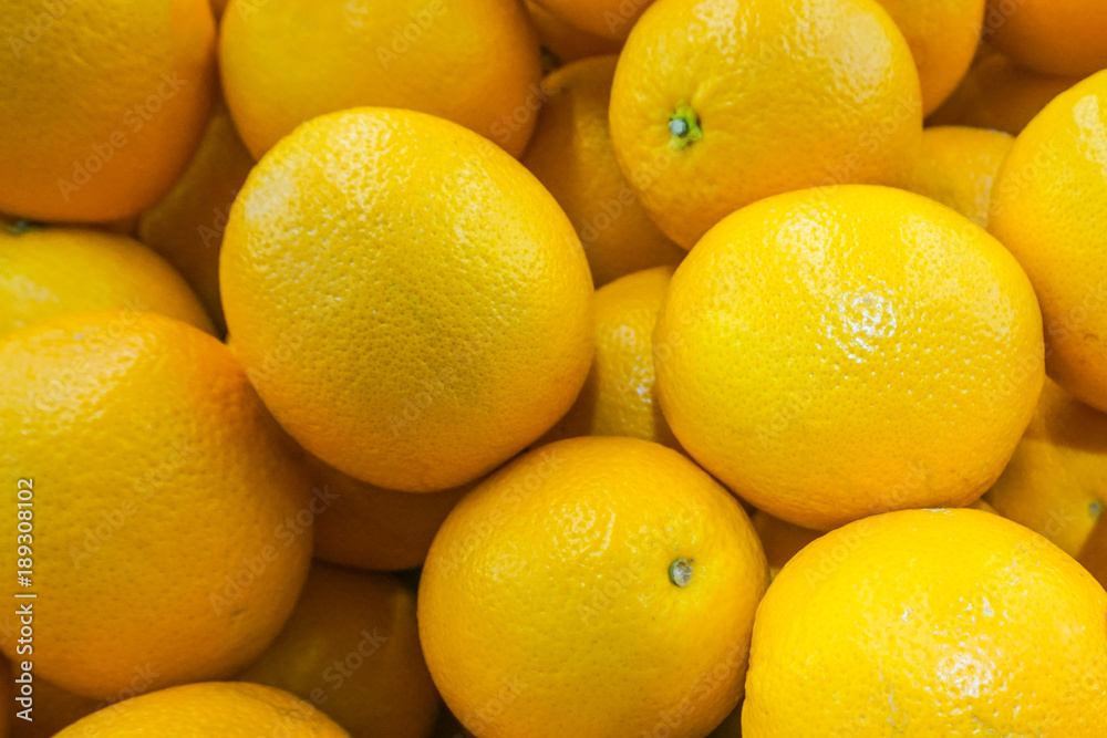 Fresh Navel Oranges Closeup in supermarket Fresh Navel Oranges Closeup in supermarket