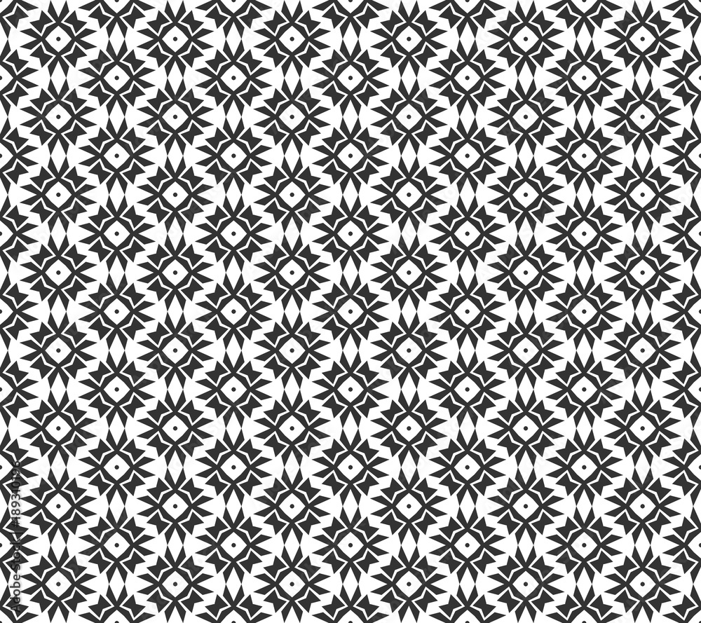 Abstract geometric Seamless pattern . Repeating geometric Black and white texture. geometric decoration