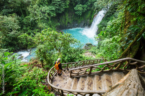 Waterfall in Costa Rica photo