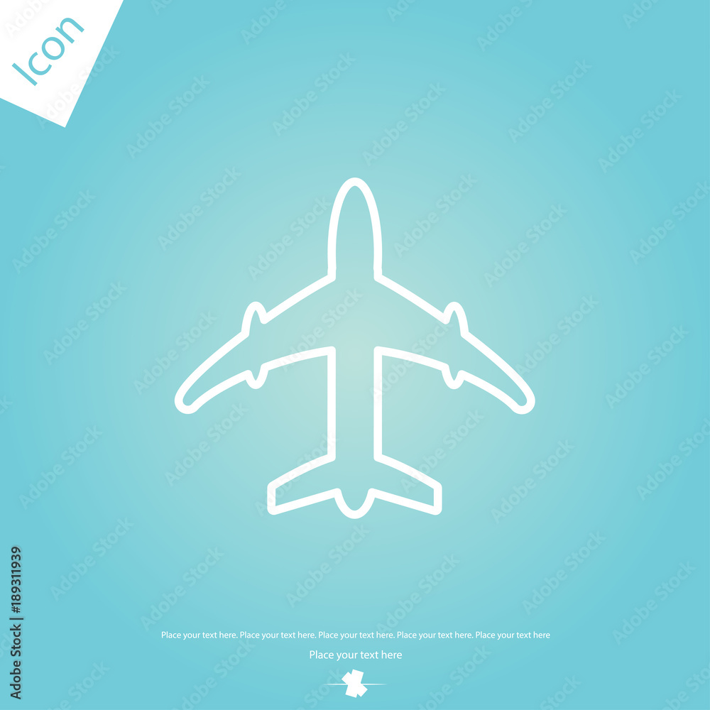 line airplane Icon line airplane Icon