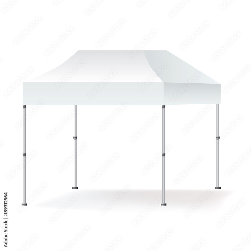 Vector Blank outdoor marquee tent booth mock up isolated on white background. Vector Blank outdoor marquee tent booth mock up isolated on white background.
