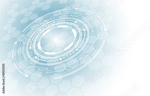 
Vector background, technology concept, high-tech communication.