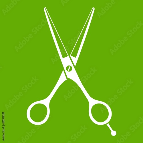 Scissors icon green