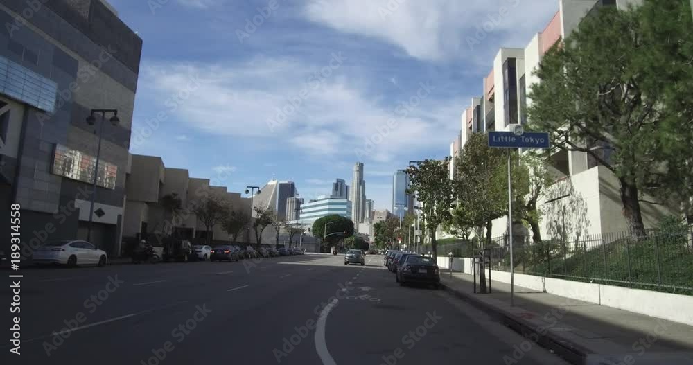 Downtown Los Angeles - Tracking Alameda At 3rd Street Downtown Los Angeles - Tracking Alameda At 3rd Street
