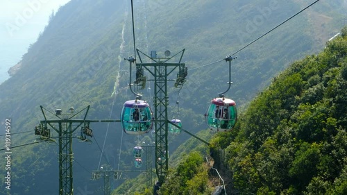 Cable car in Hong Kong