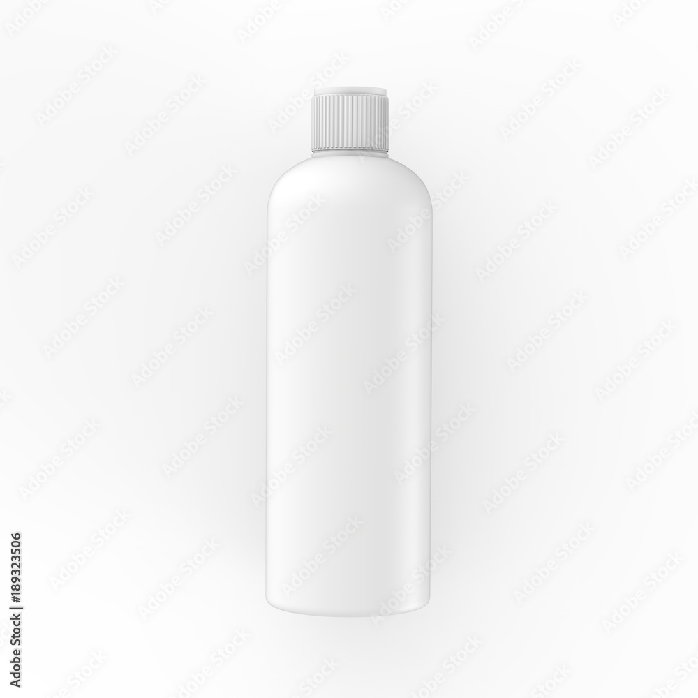 Cosmetic bottle mock-up on isolated white background, 3d illustration Cosmetic bottle mock-up on isolated white background, 3d illustration