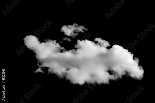 White clouds on a black background. Clouds. Isolated
