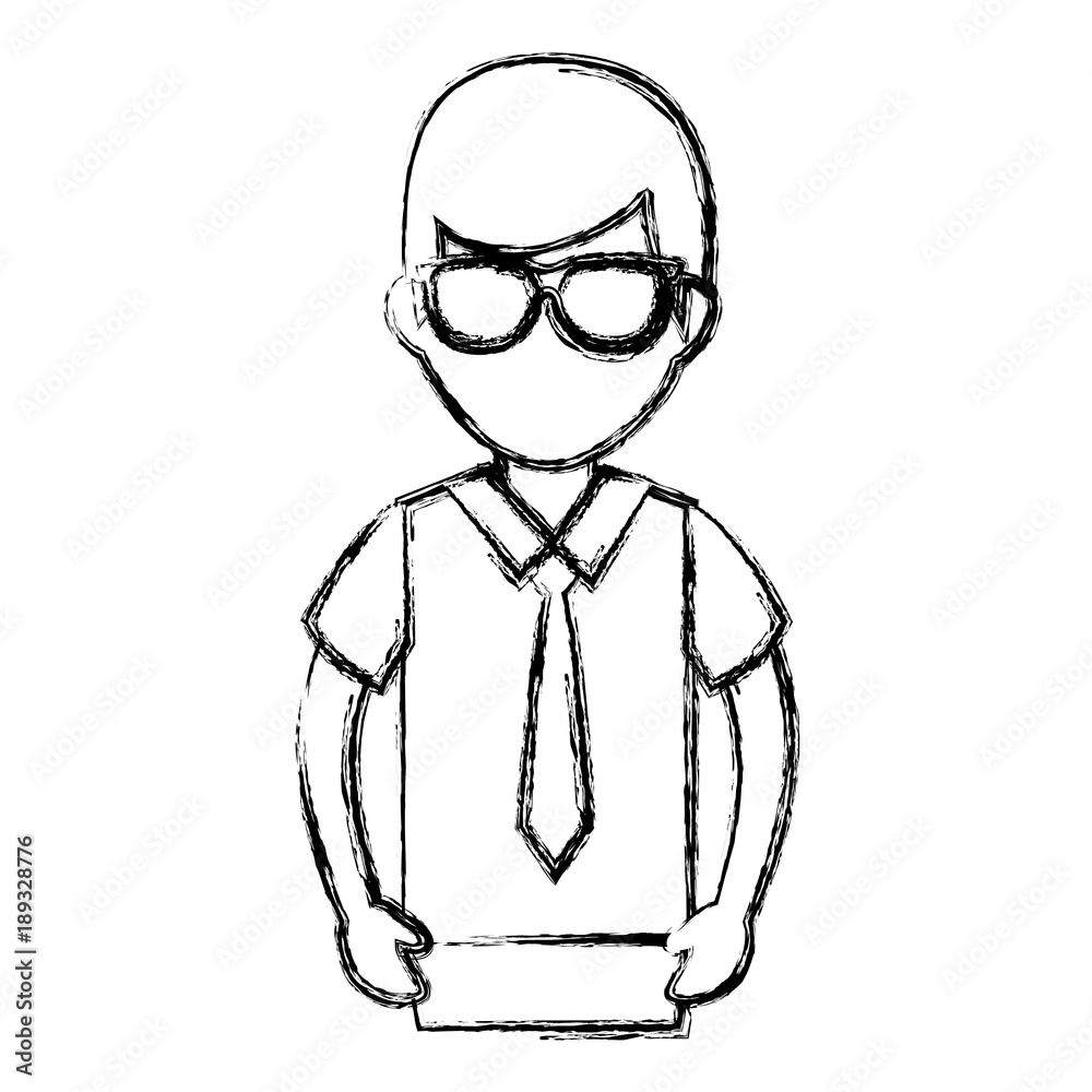 elegant businessman avatar character vector illustration design elegant businessman avatar character vector illustration design
